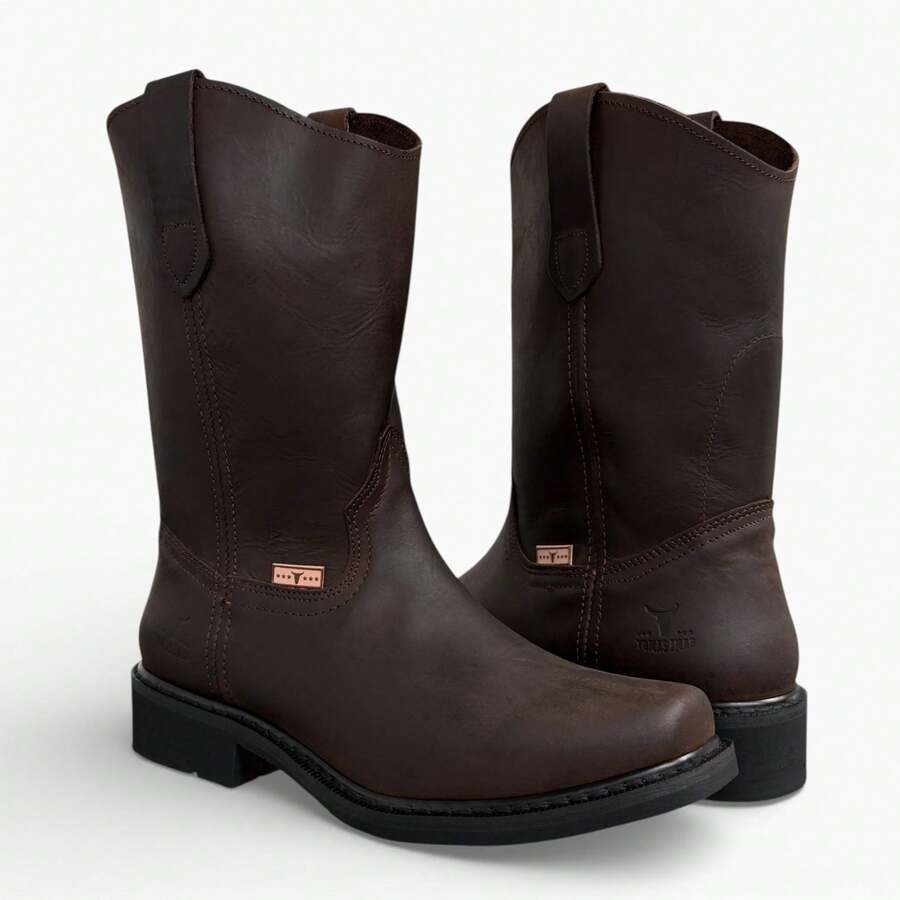 BOTAS DE TRABAJO HOMBRE PIEL HORMA CUADRADA ULTRACONFORT CASUAL