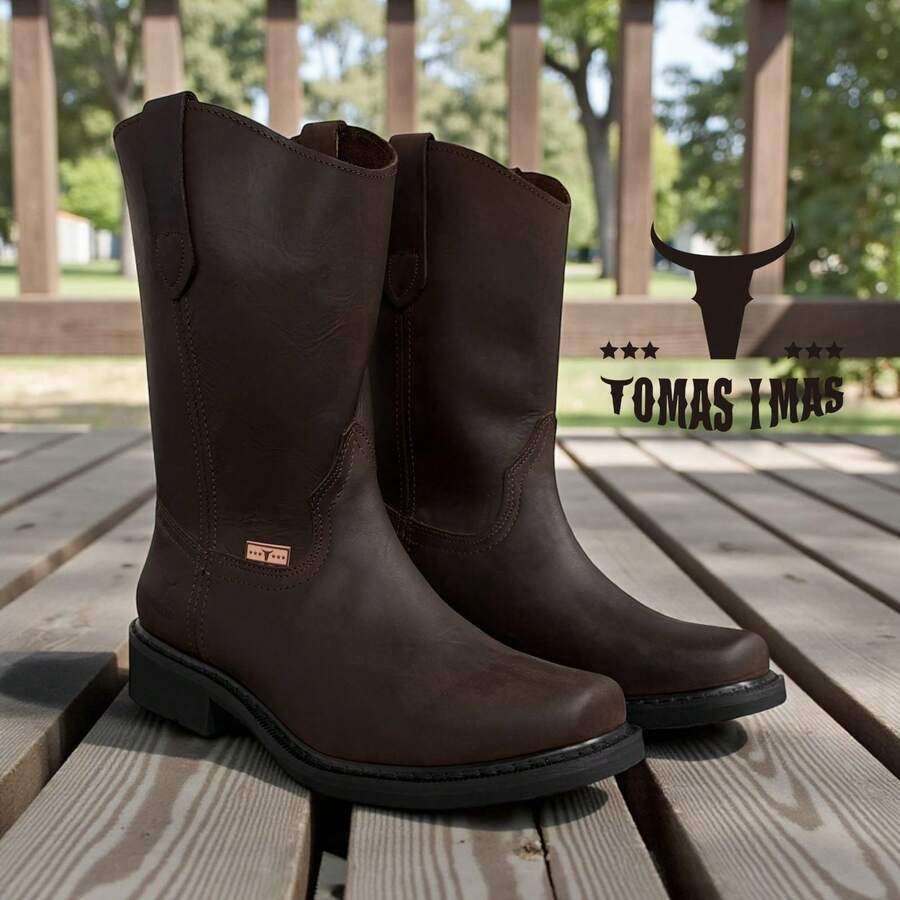 BOTAS DE TRABAJO HOMBRE PIEL HORMA CUADRADA ULTRACONFORT CASUAL