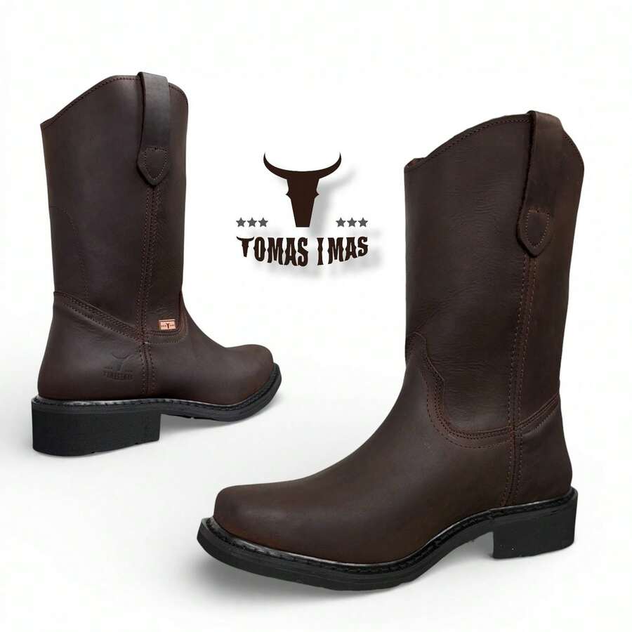 BOTAS DE TRABAJO HOMBRE PIEL HORMA CUADRADA ULTRACONFORT CASUAL