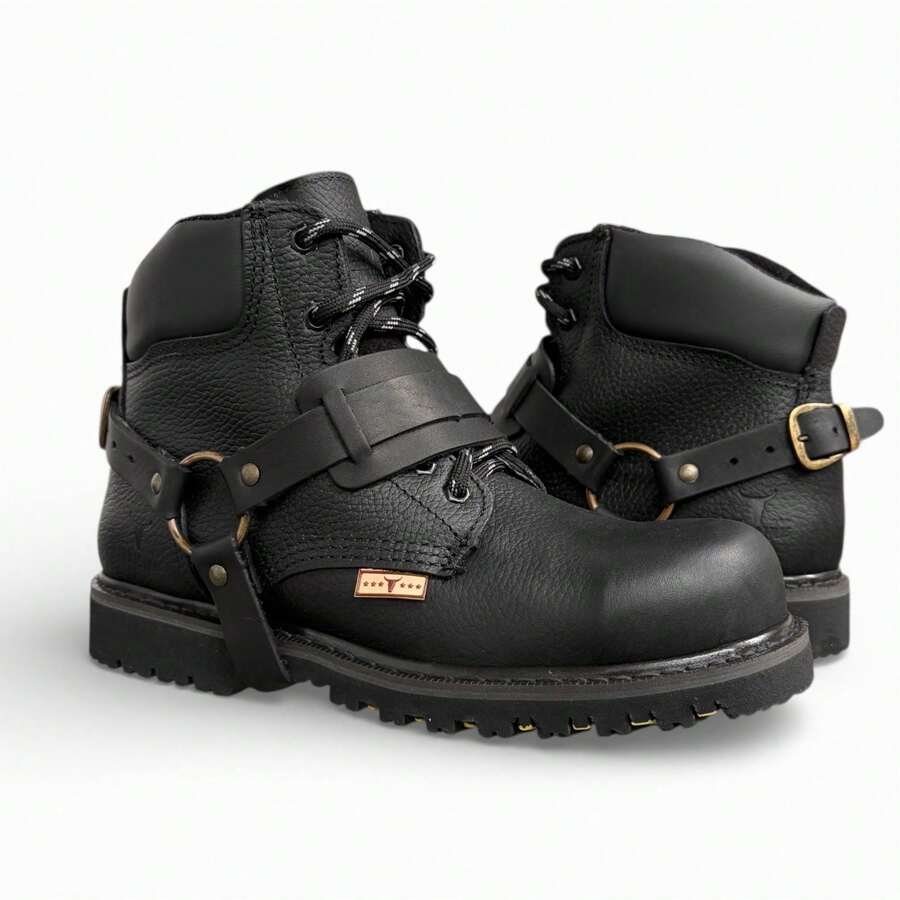Bota  Industrial Casco Poliamida Dieleactrica Tomas Con Argollas