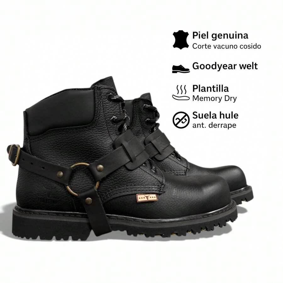 Bota  Industrial Casco Poliamida Dieleactrica Tomas Con Argollas