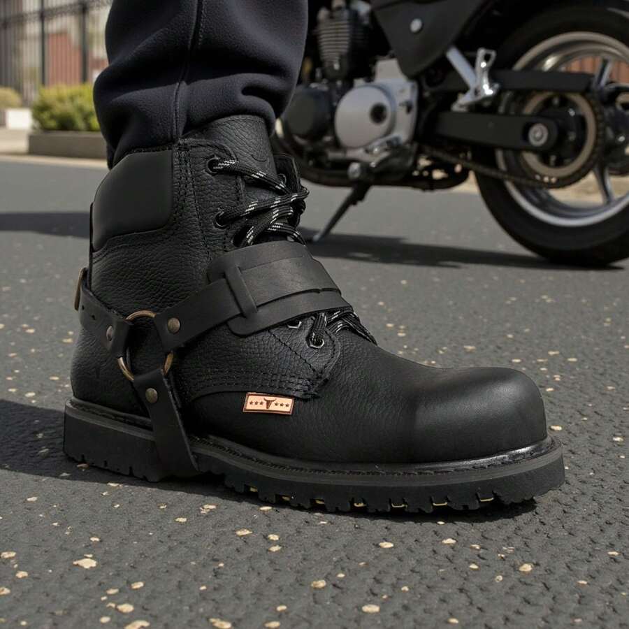 Bota  Industrial Casco Poliamida Dieleactrica Tomas Con Argollas