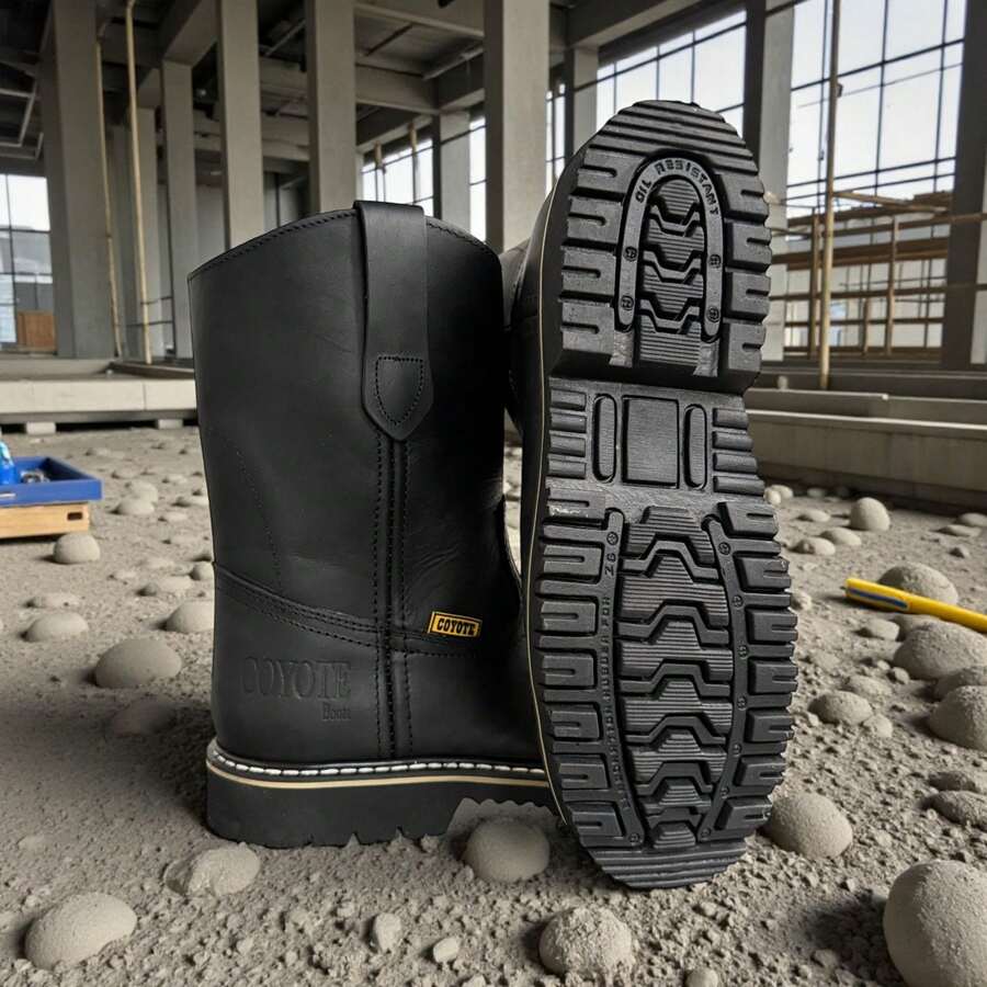 Botas Trabajo Uso Rudo Petroleras Con Casco De Acero Piel Cy