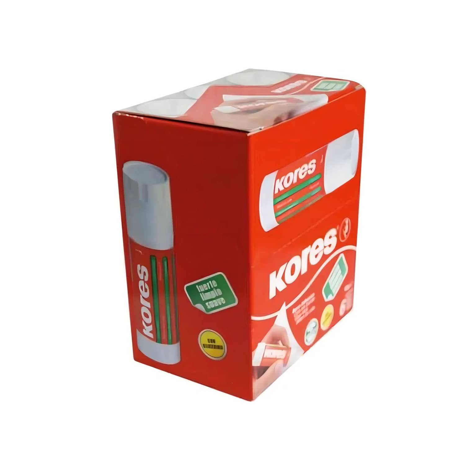 6 Lápiz Adhesivo Kores 40 g Blanco