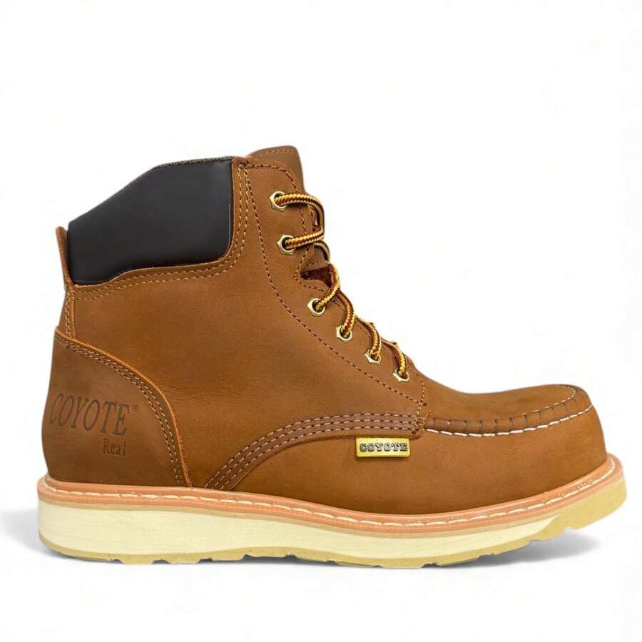 Bota Coyote Casco Industrial Dielectrica Hombre Piel Gruesa