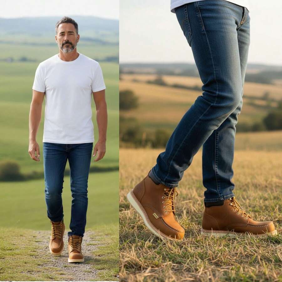 Bota Coyote Casco Industrial Dielectrica Hombre Piel Gruesa