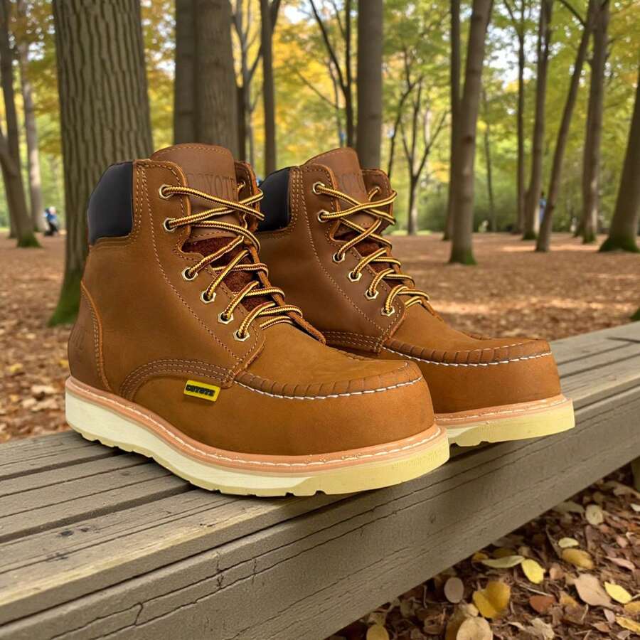 Bota Coyote Casco Industrial Dielectrica Hombre Piel Gruesa