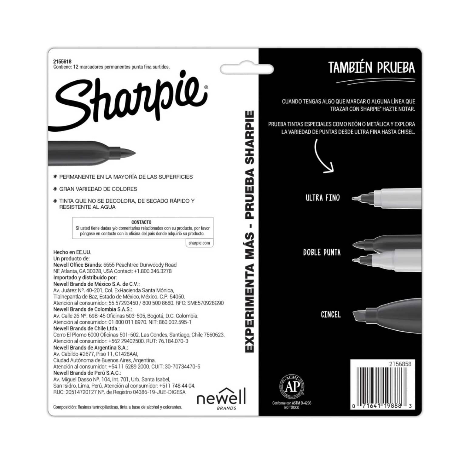 Sharpie Marcador Permanente