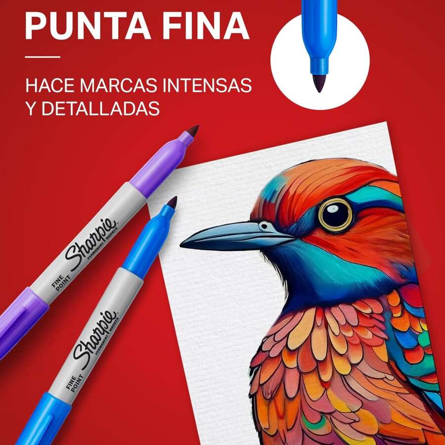 Sharpie Marcador Permanente punto fino 12 Piezas