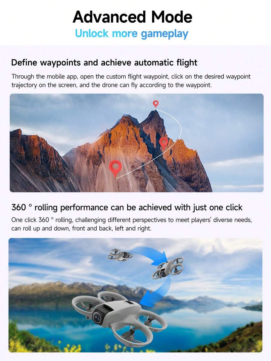 TOKQI Drone con cámara dual