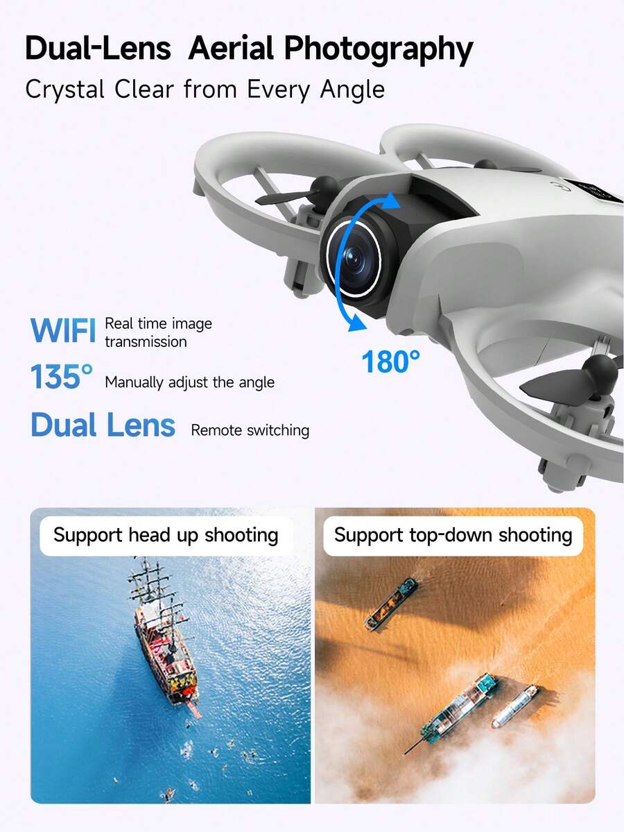 TOKQI Drone con cámara dual