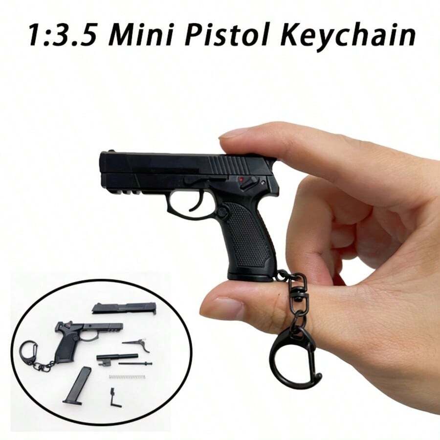 1 pieza Modelo de pistola de moda en miniatura a escala 1:3.5