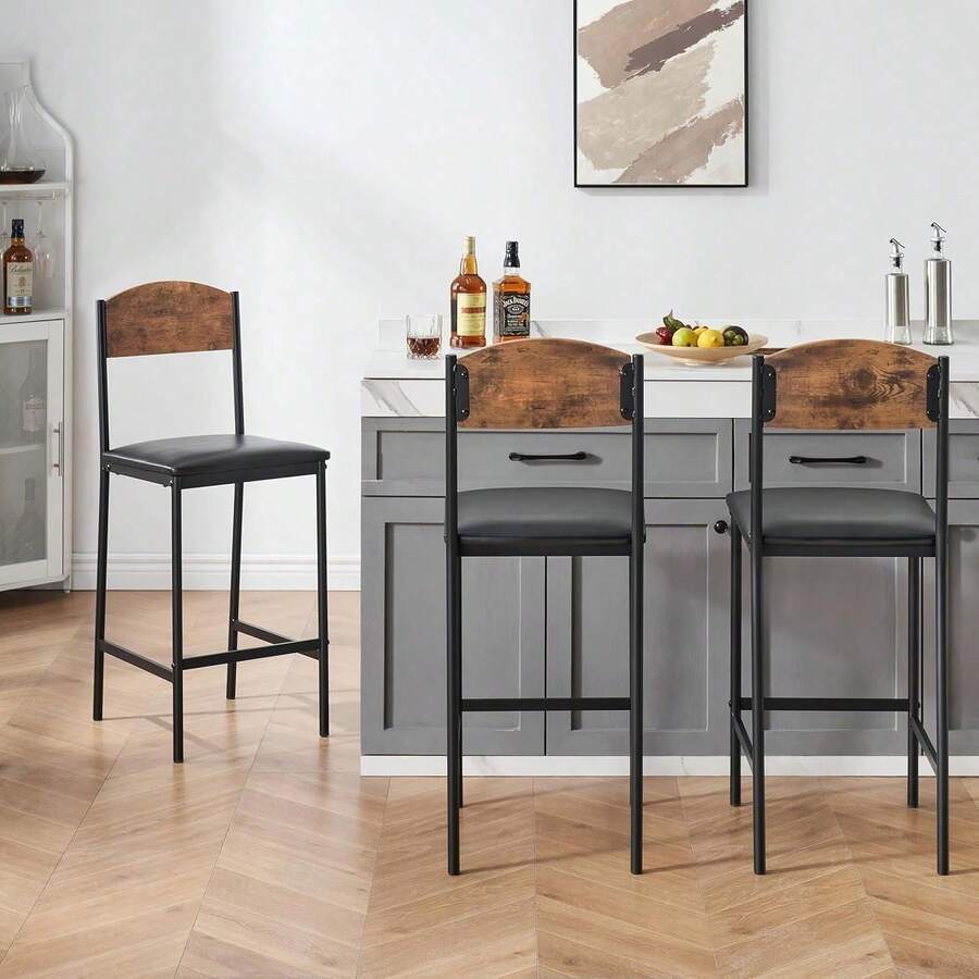 Silla de bar de 2 unidades
