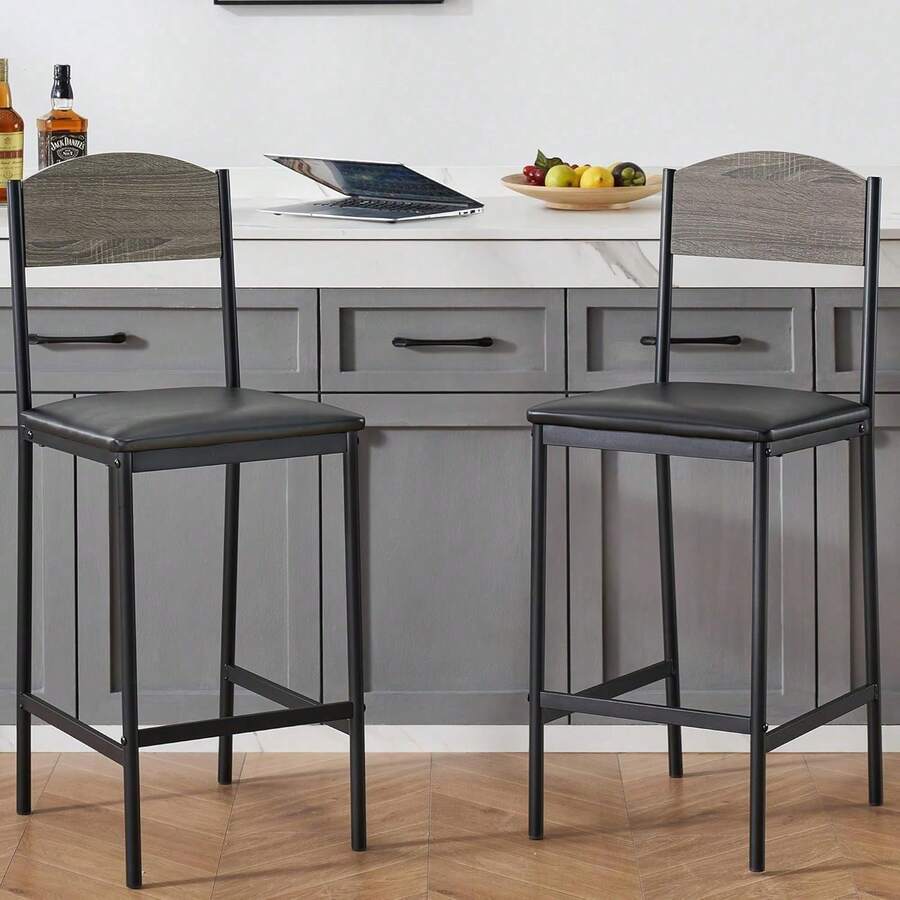 Silla de bar de 2 unidades