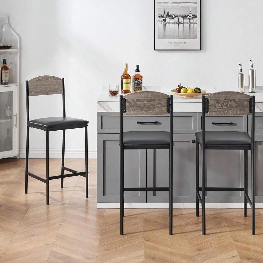 Silla de bar de 2 unidades