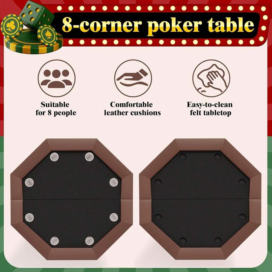 Mesa de póker octogonal