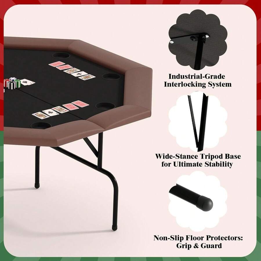 Mesa de póker octogonal