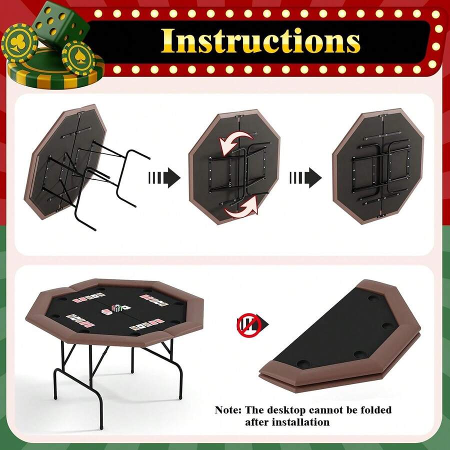Mesa de póker octogonal