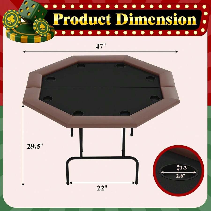 Mesa de póker octogonal