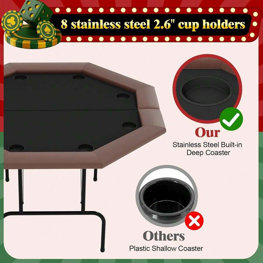 Mesa de póker octogonal