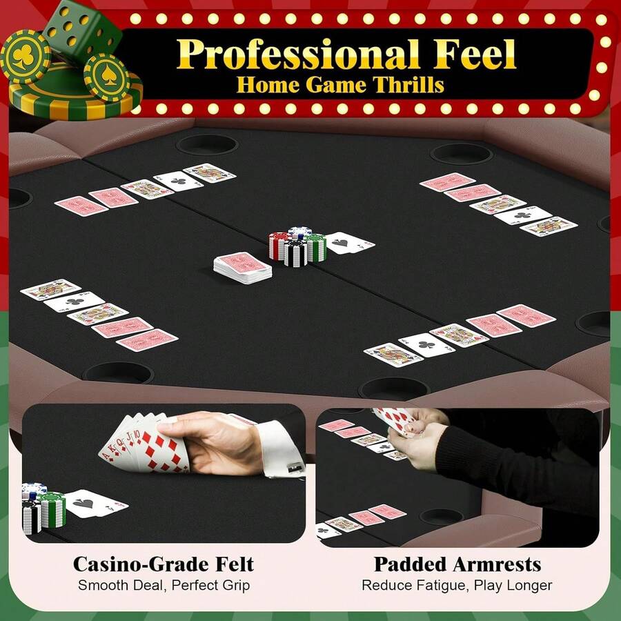 Mesa de póker octogonal