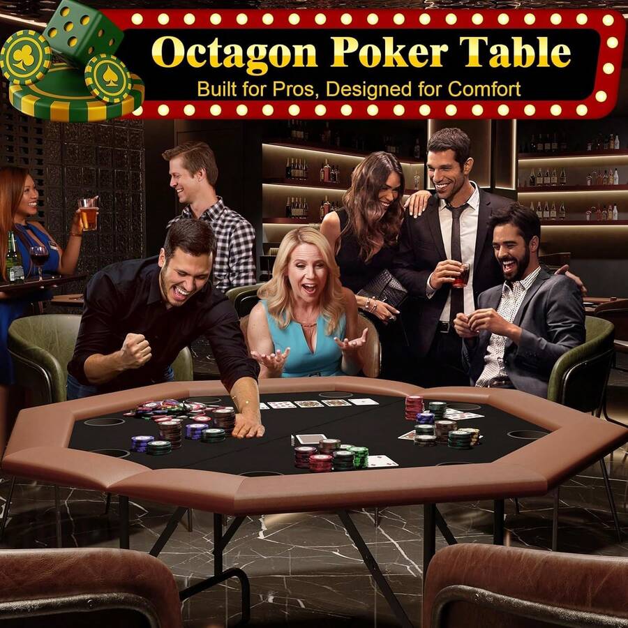 Mesa de póker octogonal