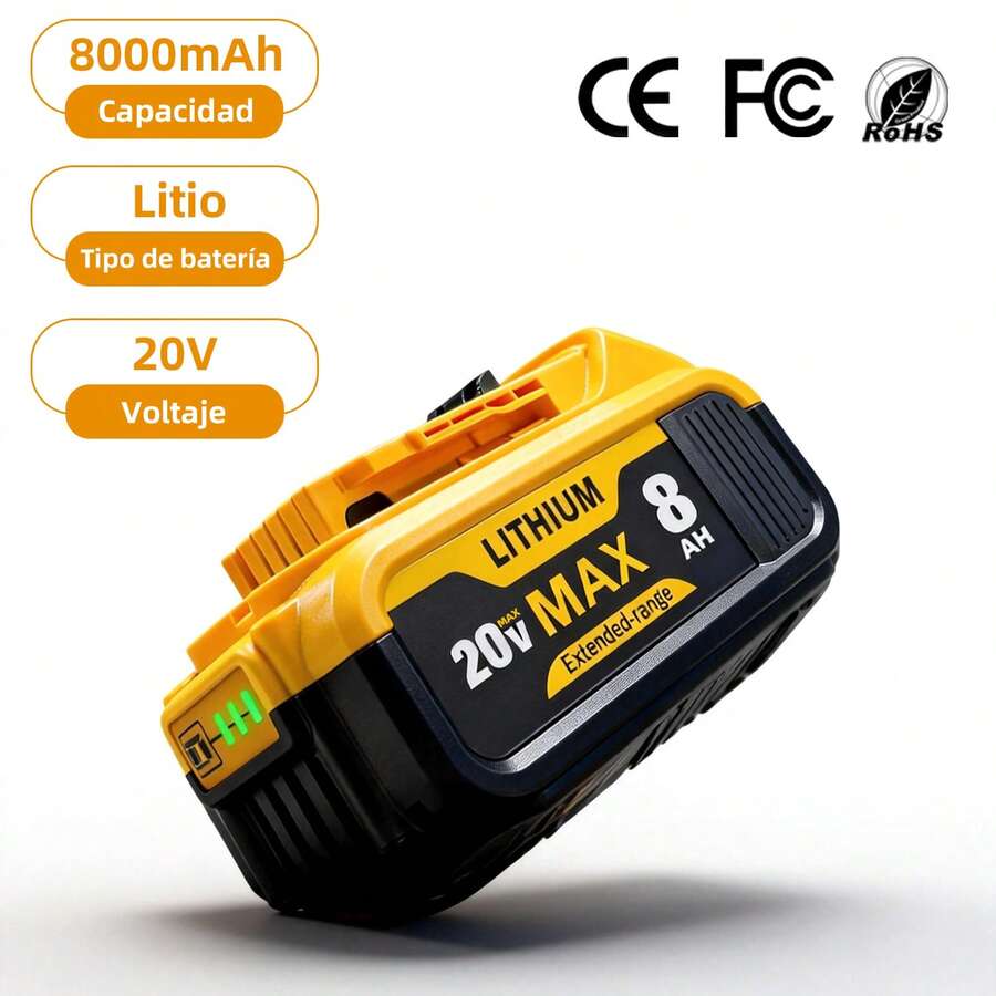 Dewalt 20V MAX Batería de Repuesto de Litio 8.0Ah