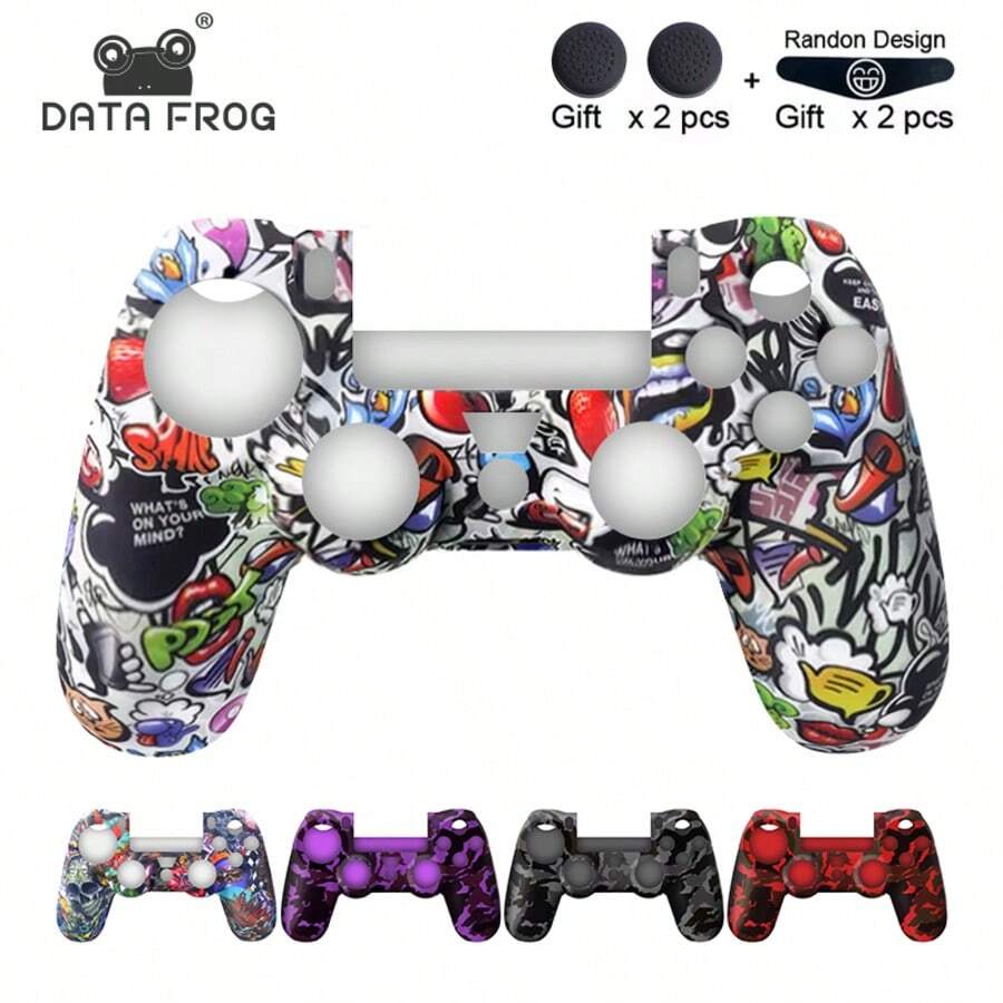 Funda protectora de silicona suave para el controlador de PlayStation 4
