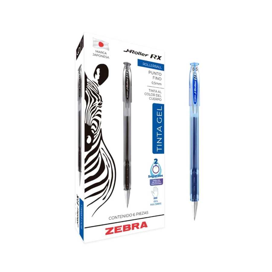 6 Bolígrafos de gel Zebra