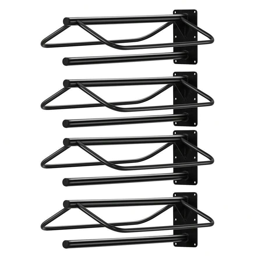 Portasillas de Montar en Pared con Barra Doble