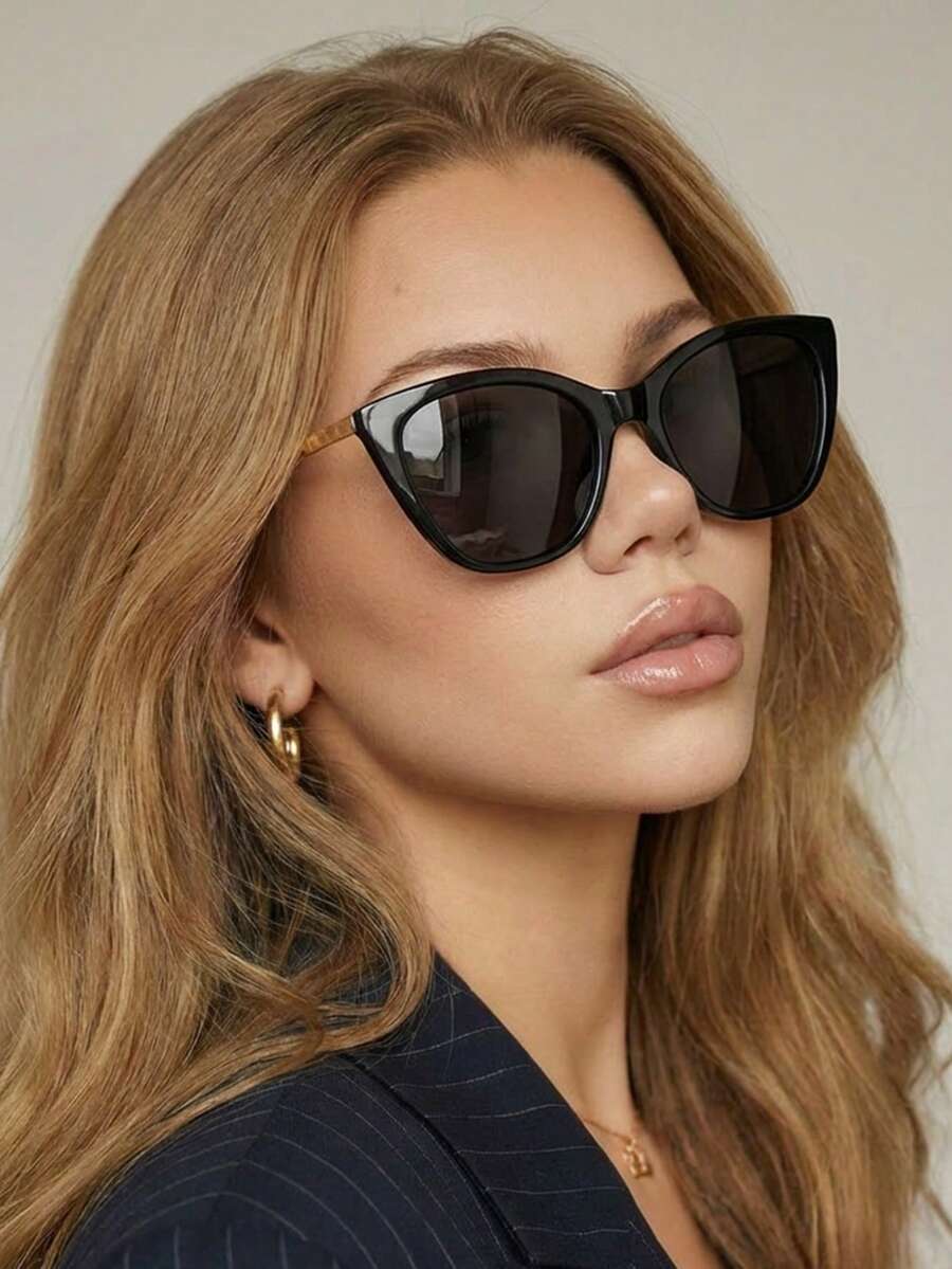 gafas de mujer con montura de metal de estilo vintage