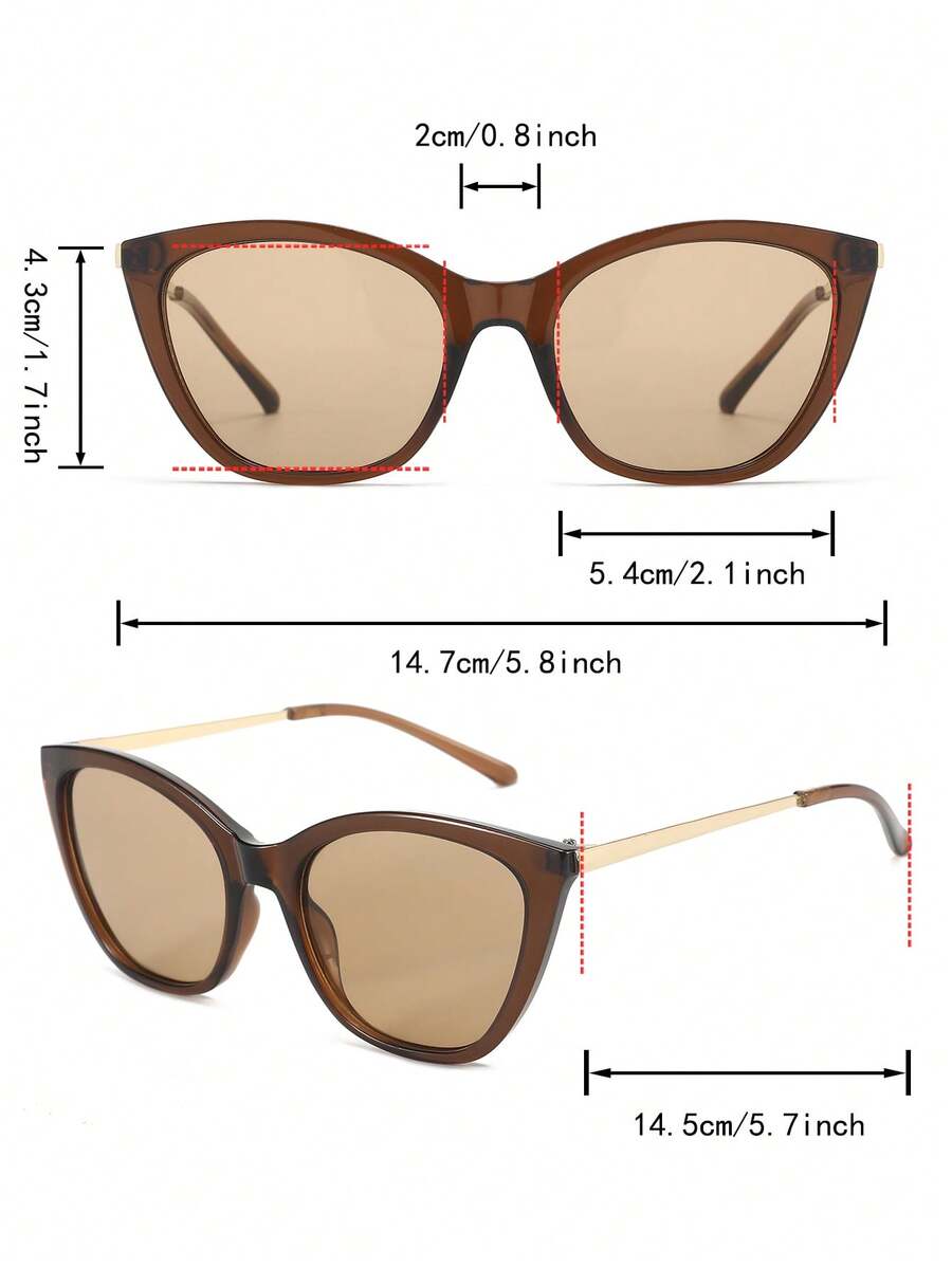 gafas con montura de ojo de gato retro