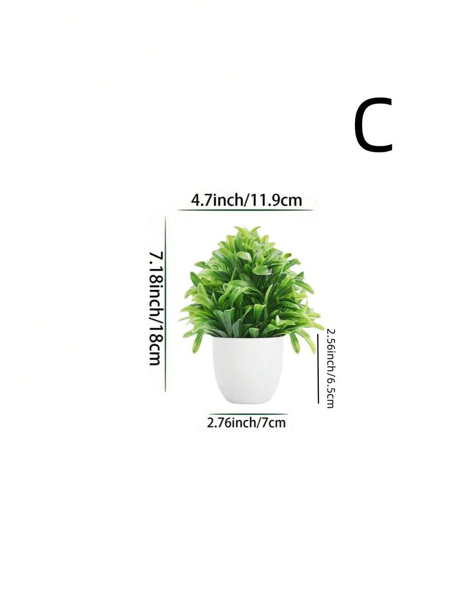 Plantas artificiales en maceta, plantas falsas pequeñas