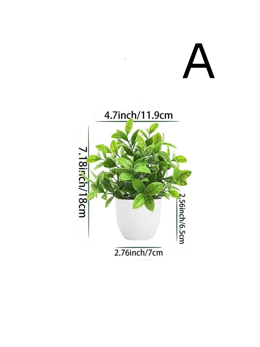 Plantas artificiales en maceta, plantas falsas pequeñas