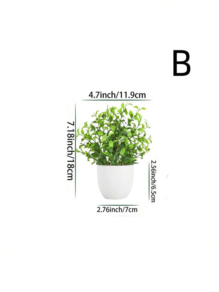 Plantas artificiales en maceta, plantas falsas pequeñas