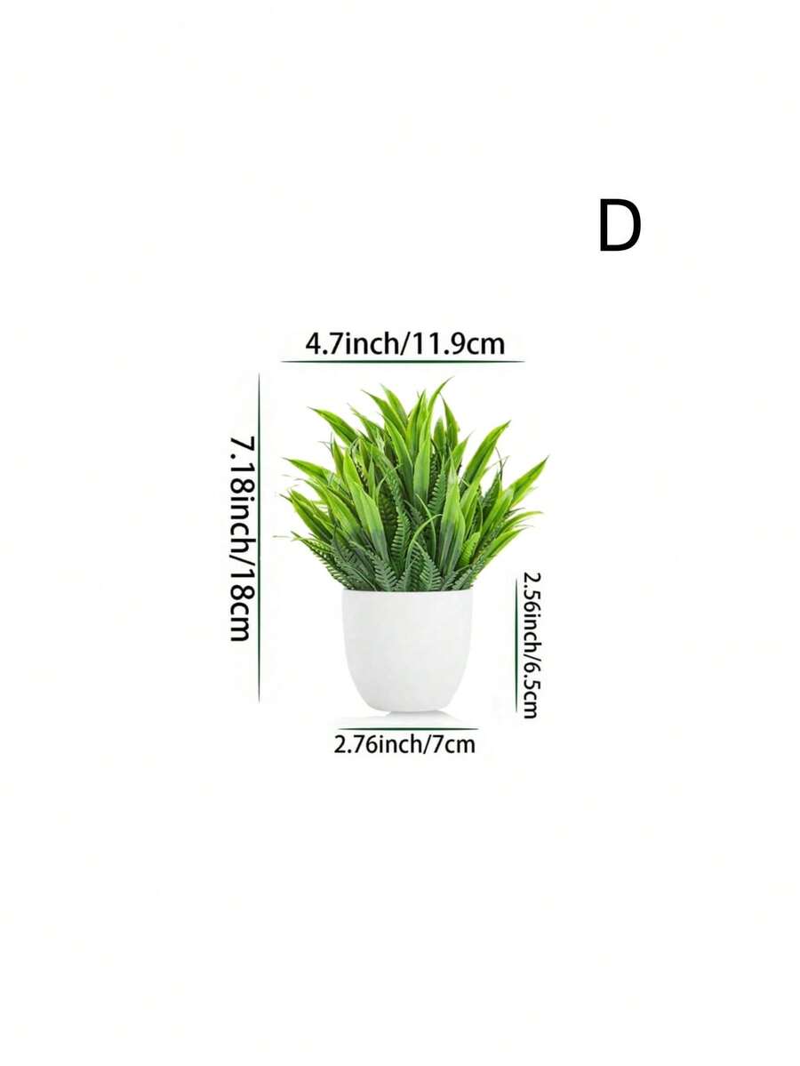 Plantas artificiales en maceta, plantas falsas pequeñas