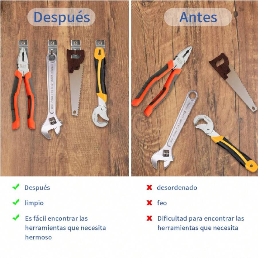 100 pzs (15cm) Gancho Metal para Panel Ranurado