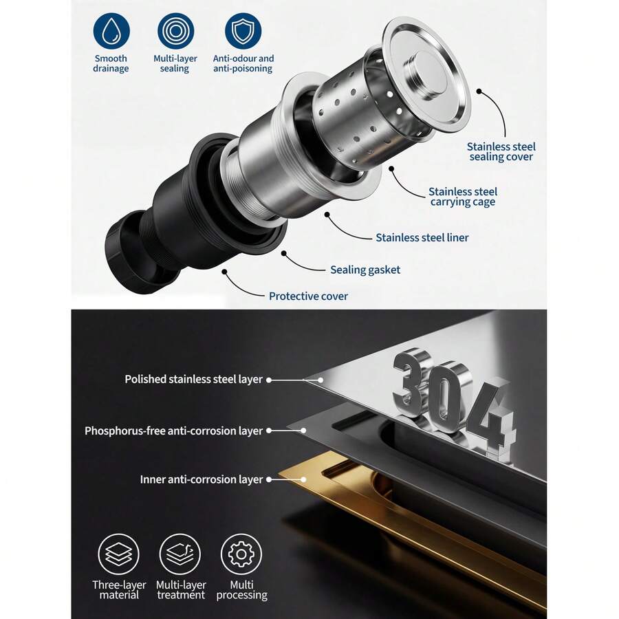 Fregadero Utilitario de Acero Inoxidable