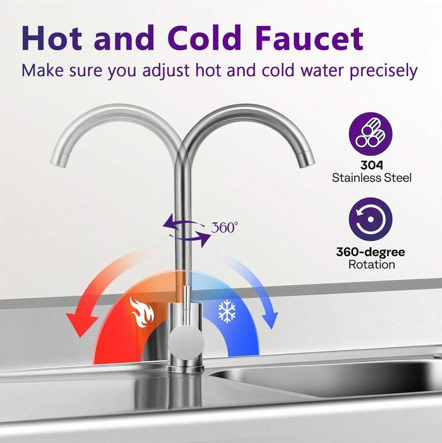 Fregadero utilitario de acero inoxidable