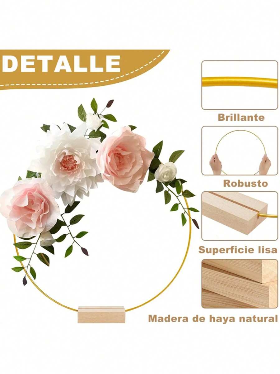 20pzs Centro De Mesa Con Forma De Aro Floral