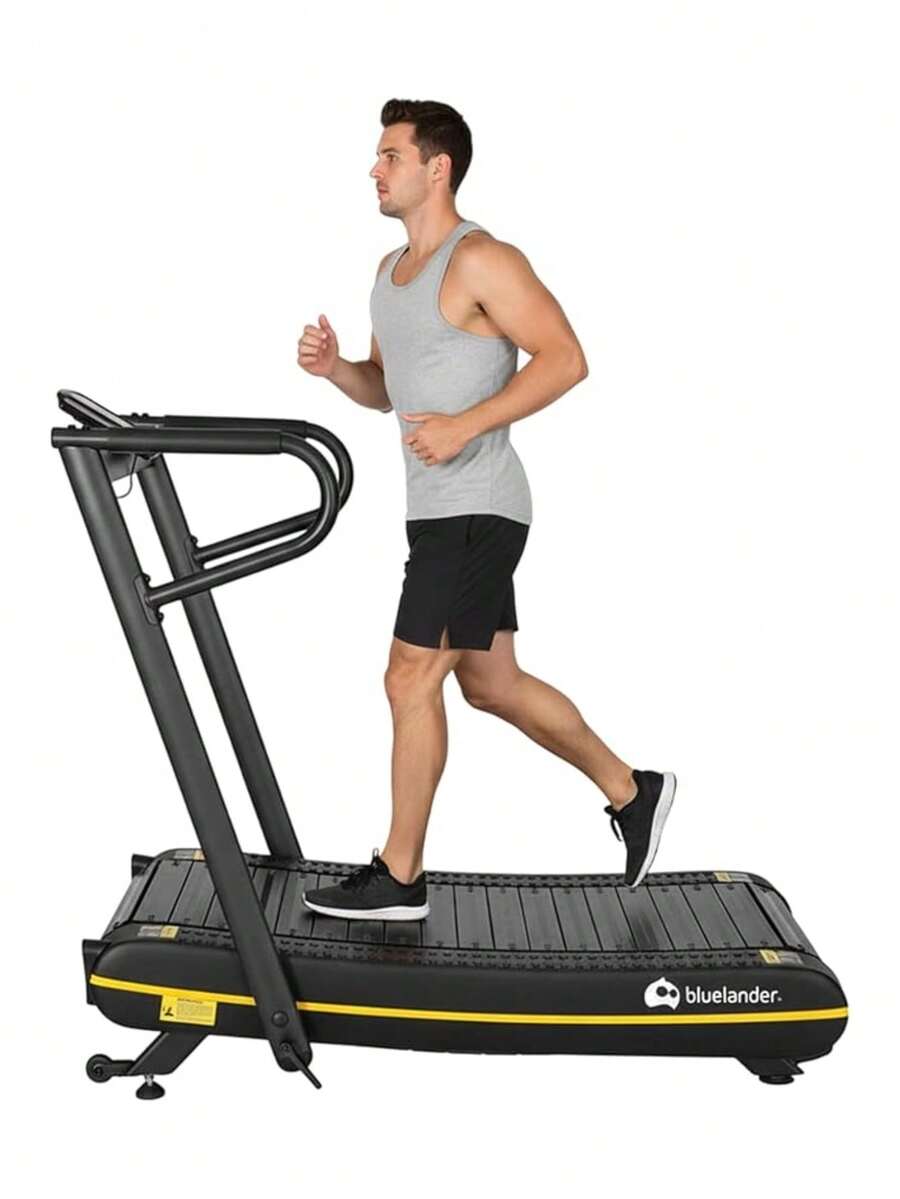 Caminadora Curva Plegable con Pantalla Digital