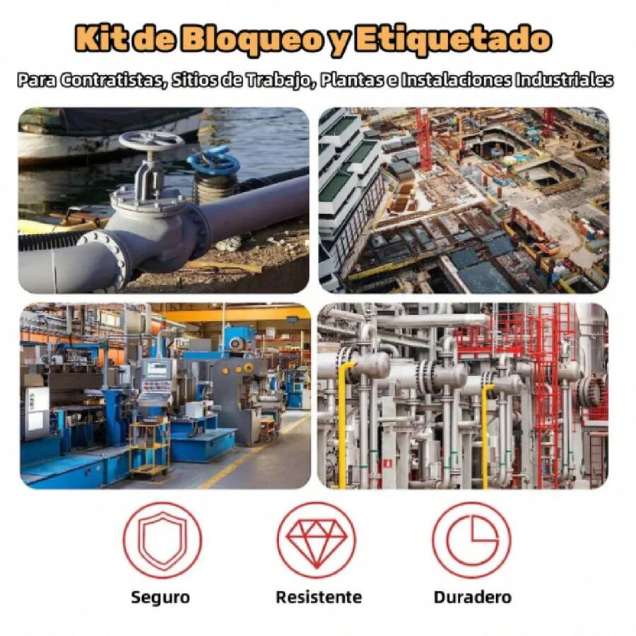 40Pcs Kit de Bloqueo Y Etiquetado
