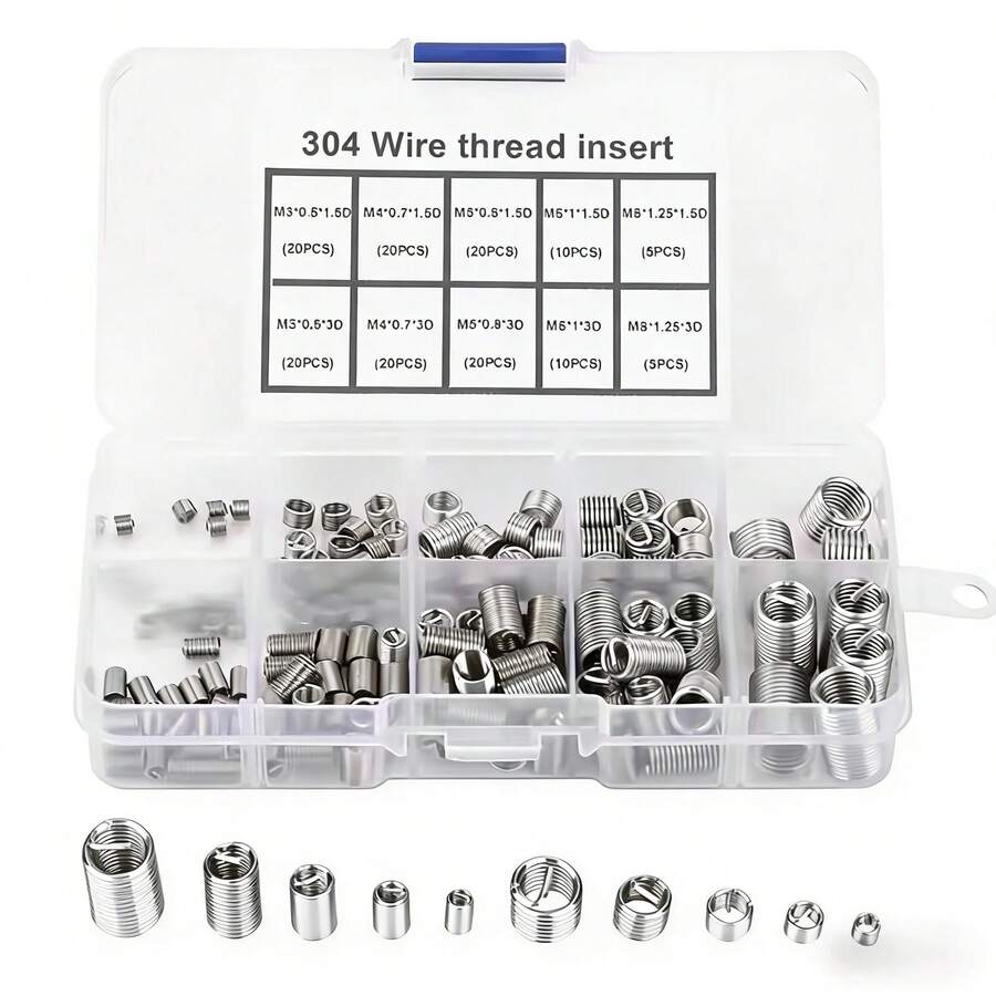 Kit de insertos de reparación de rosca de acero inoxidable