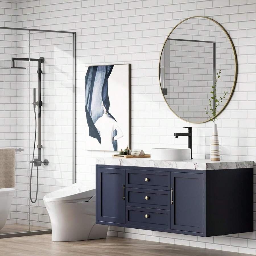 Baño artístico rectangular
