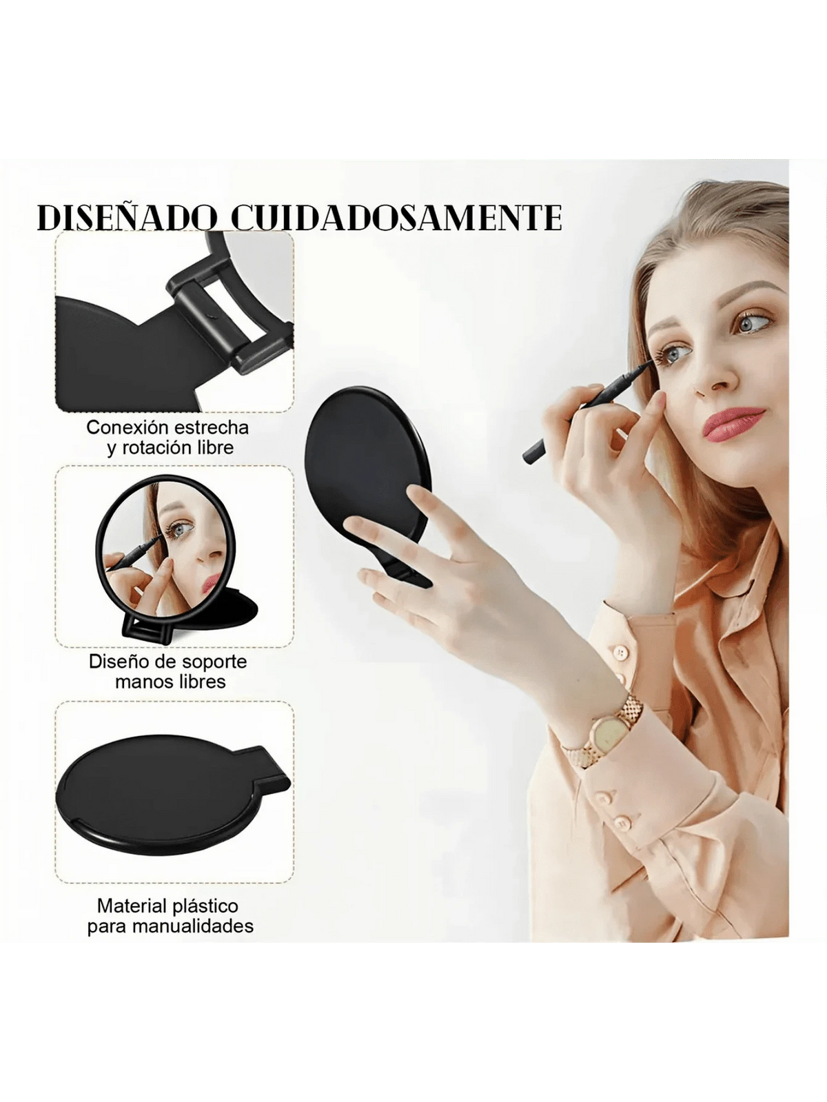 50 espejos de maquillaje portátiles