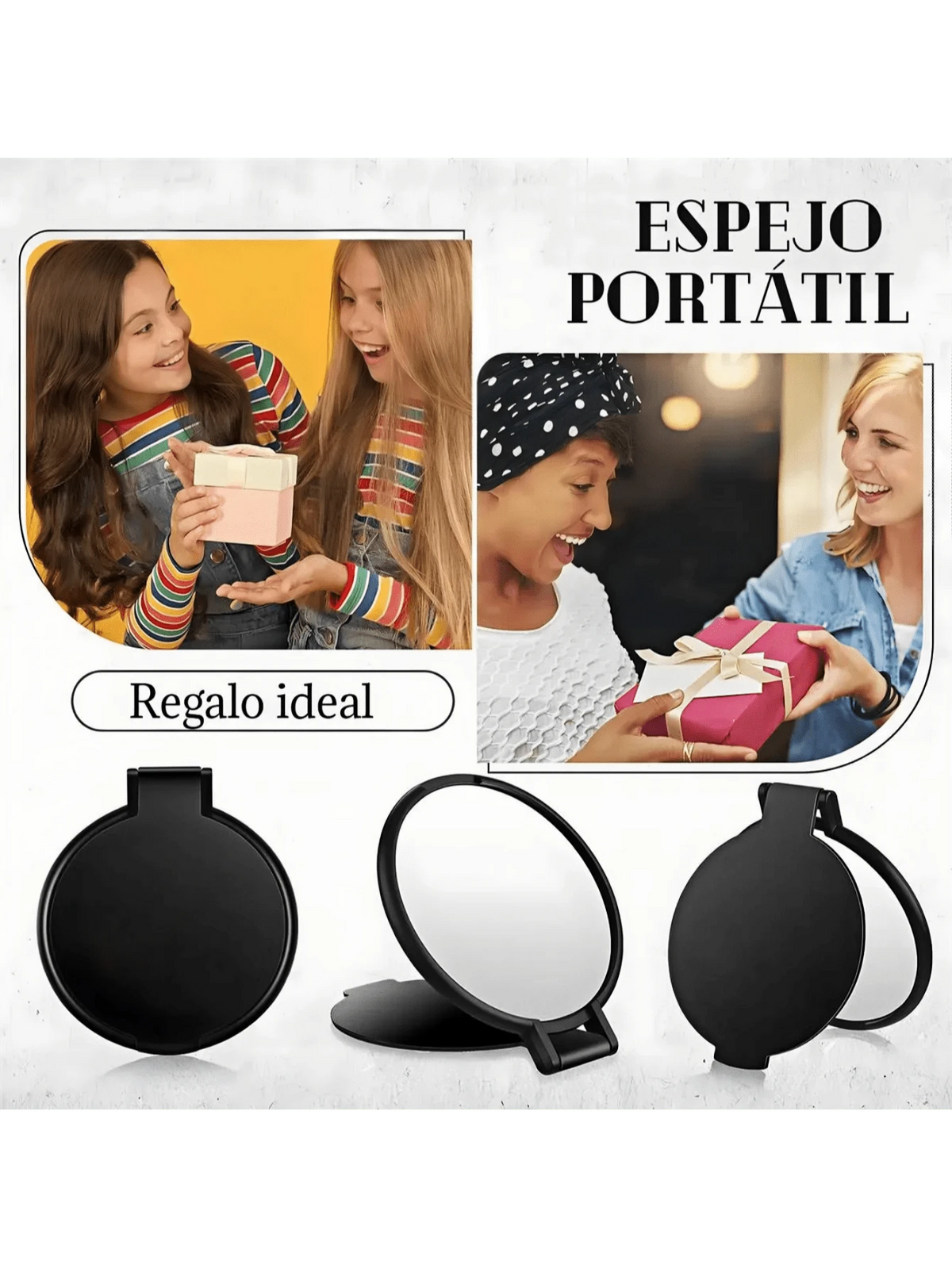 50 espejos de maquillaje portátiles