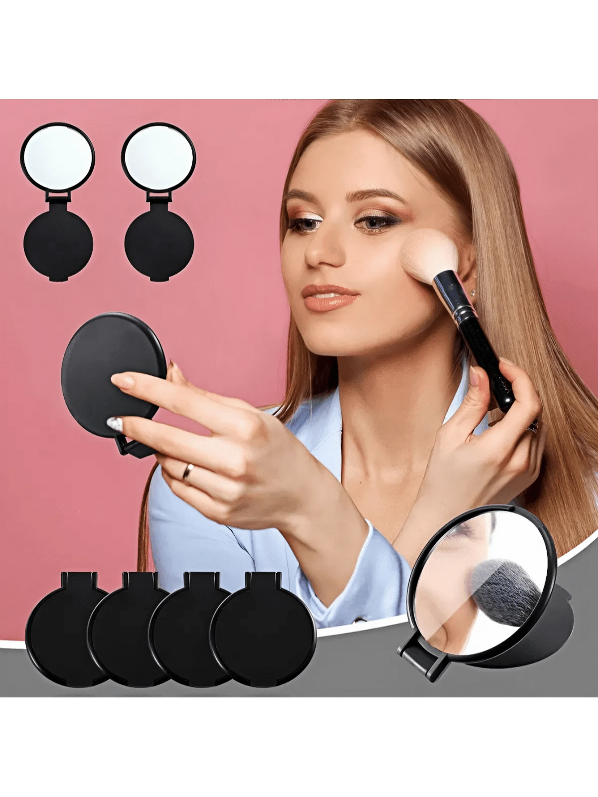 50 espejos de maquillaje portátiles