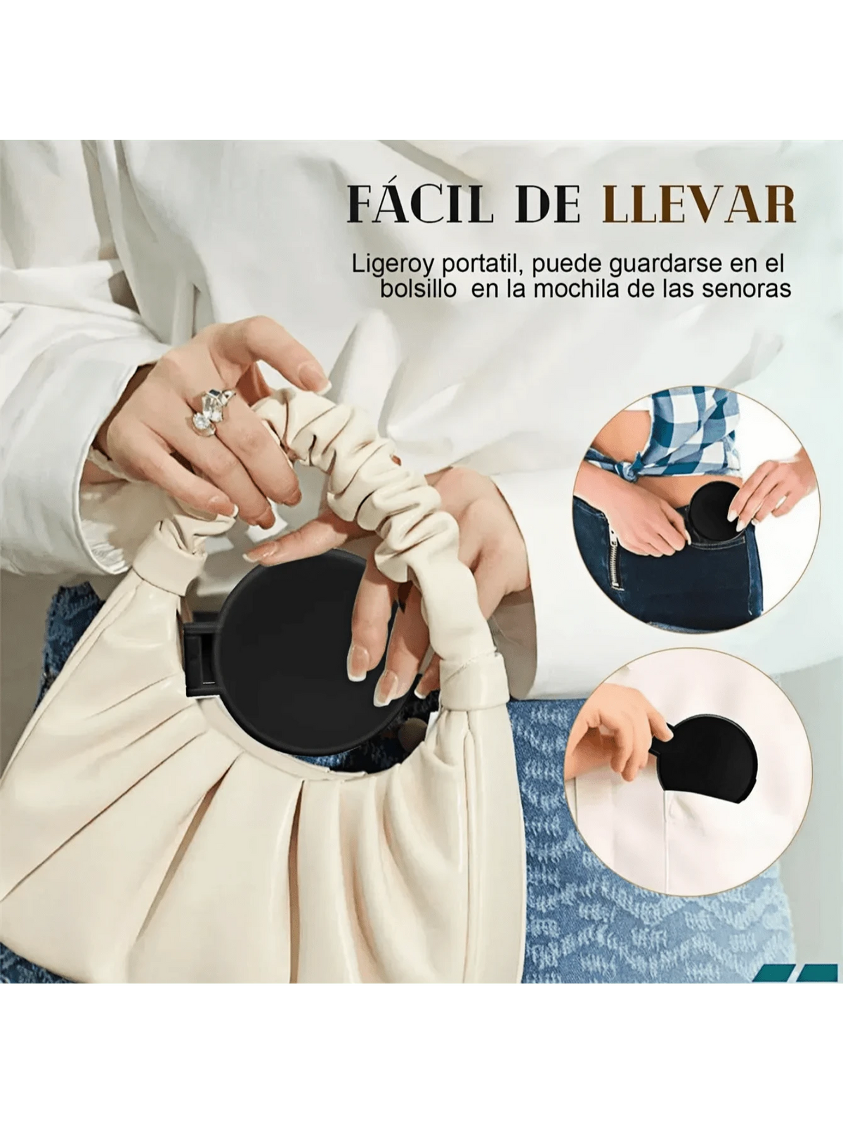 50 espejos de maquillaje portátiles