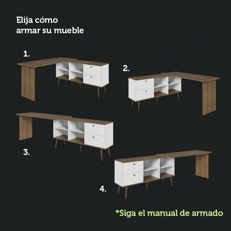 Escritorio Mesa De Esquina Madesa