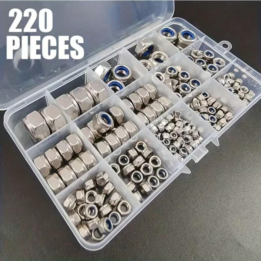 Tuercas autoblocantes de nailon antideslizantes M4/M5/M6
